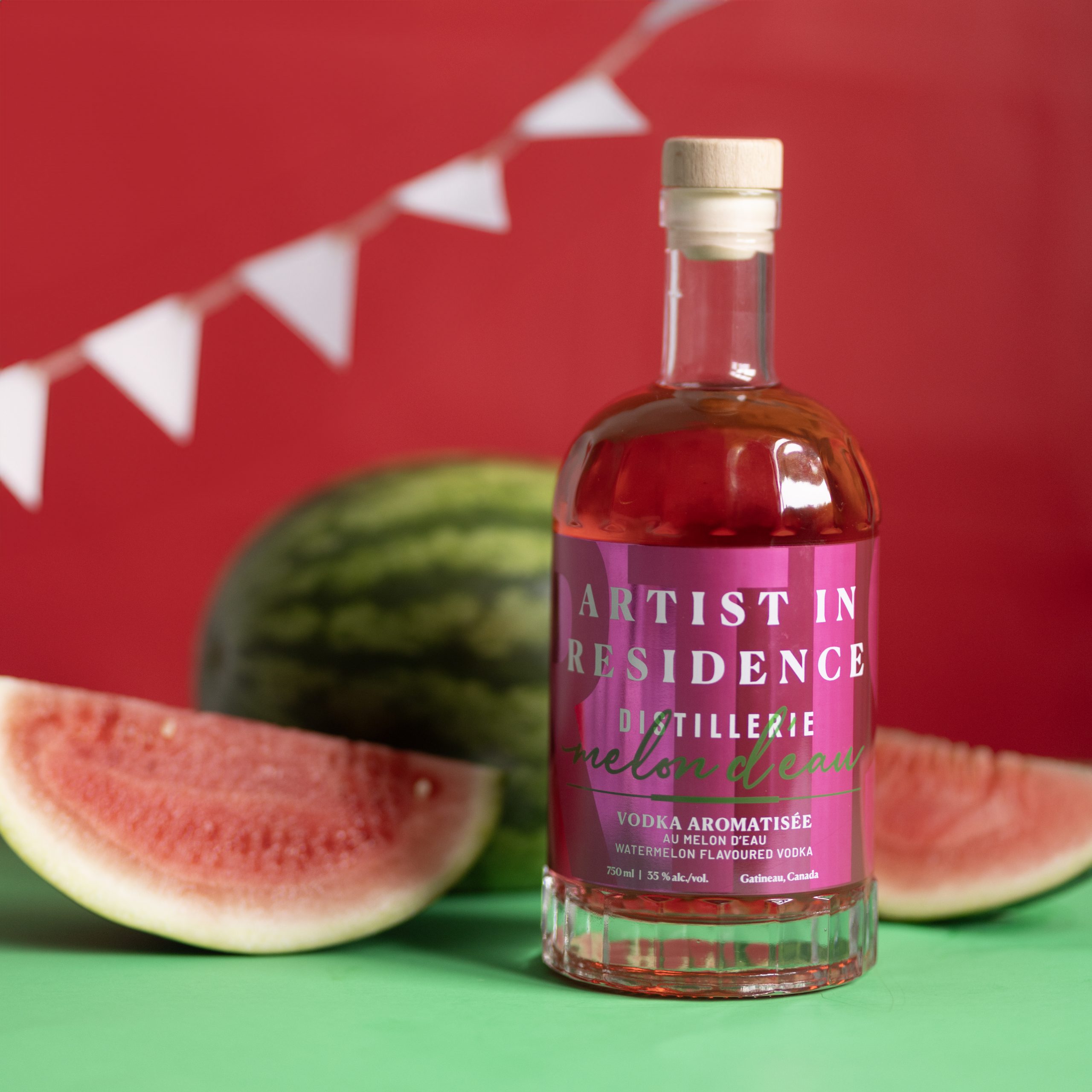 Vodka aromatisée au melon d'eau