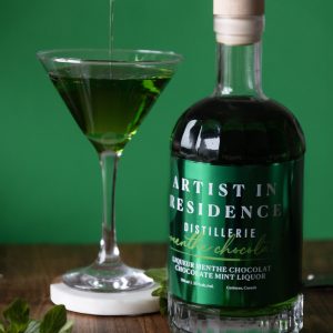 Crème de menthe verte et chocolat